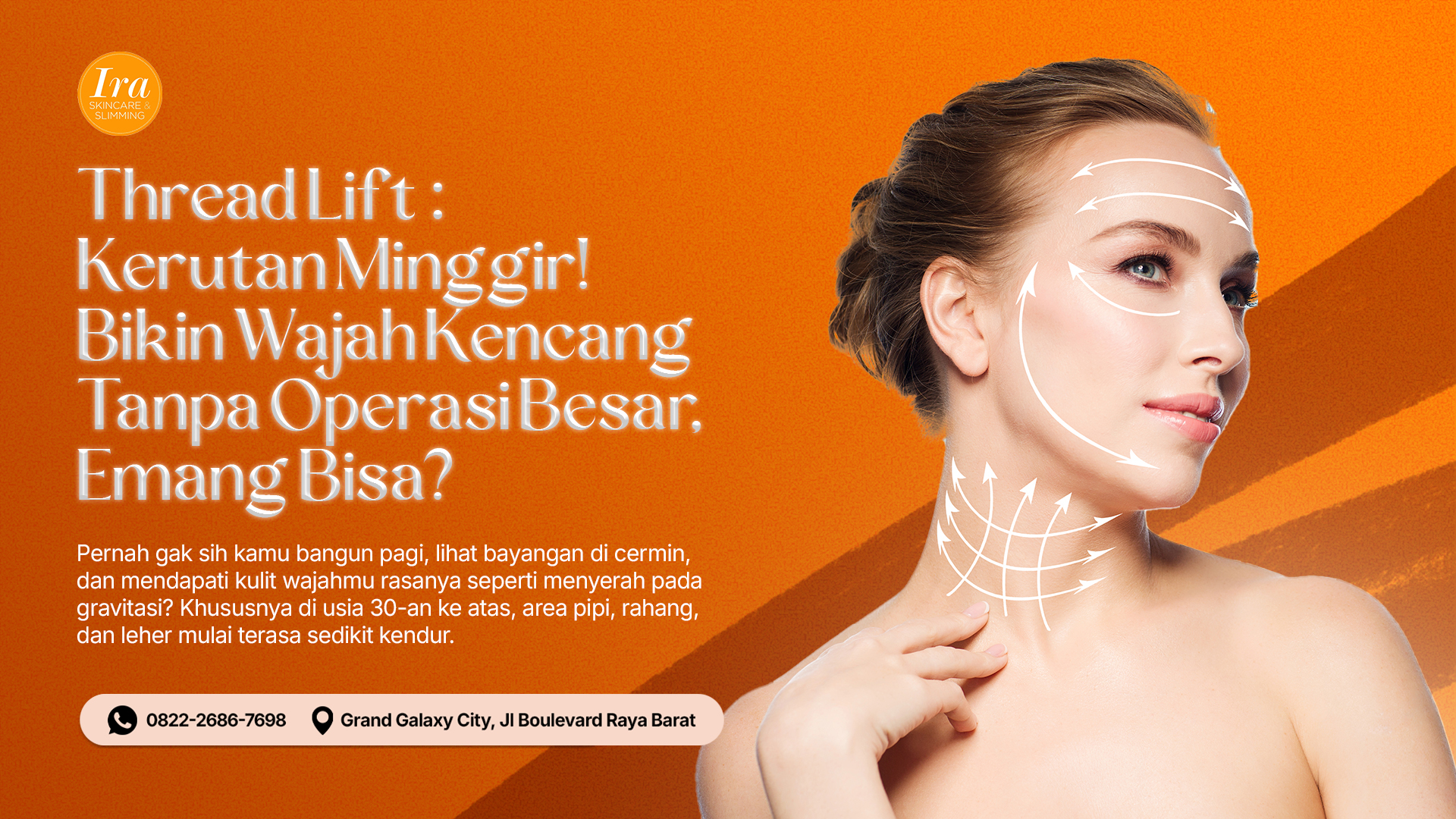 Thumbnail Thread Lift ,Kerutan Minggir! Bikin Wajah Kencang Tanpa Operasi Besar, Emang Bisa
